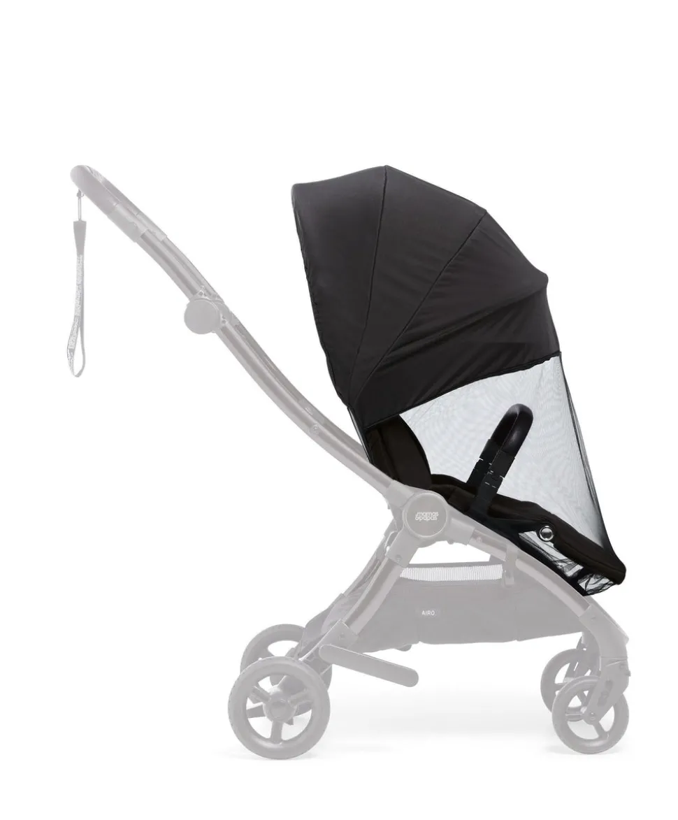 Airo Pushchair Sunshield & Insect Net - Black
