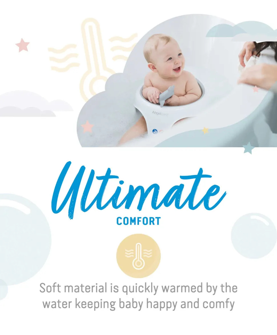Angelcare Aqua Soft Touch Baby Bath Seat - Grey