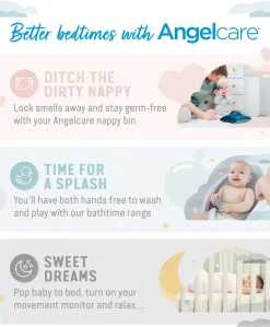 Angelcare Happy Seal Baby Bath & Room Thermometer - Grey