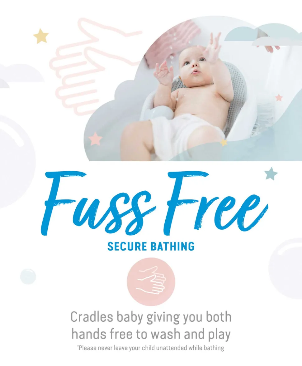Angelcare Soft Touch Baby Bath Support - Grey