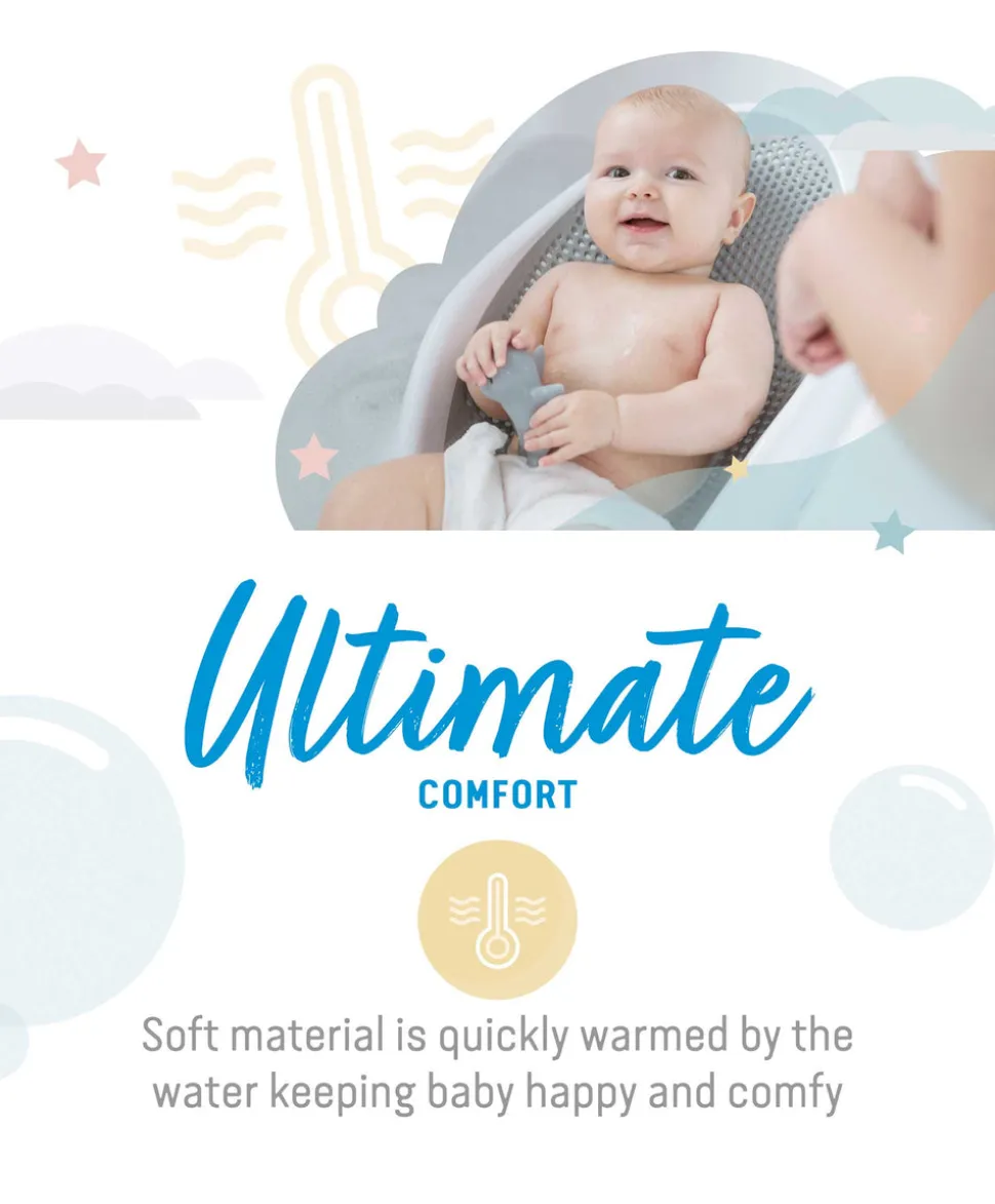 Angelcare Soft Touch Baby Bath Support - Grey