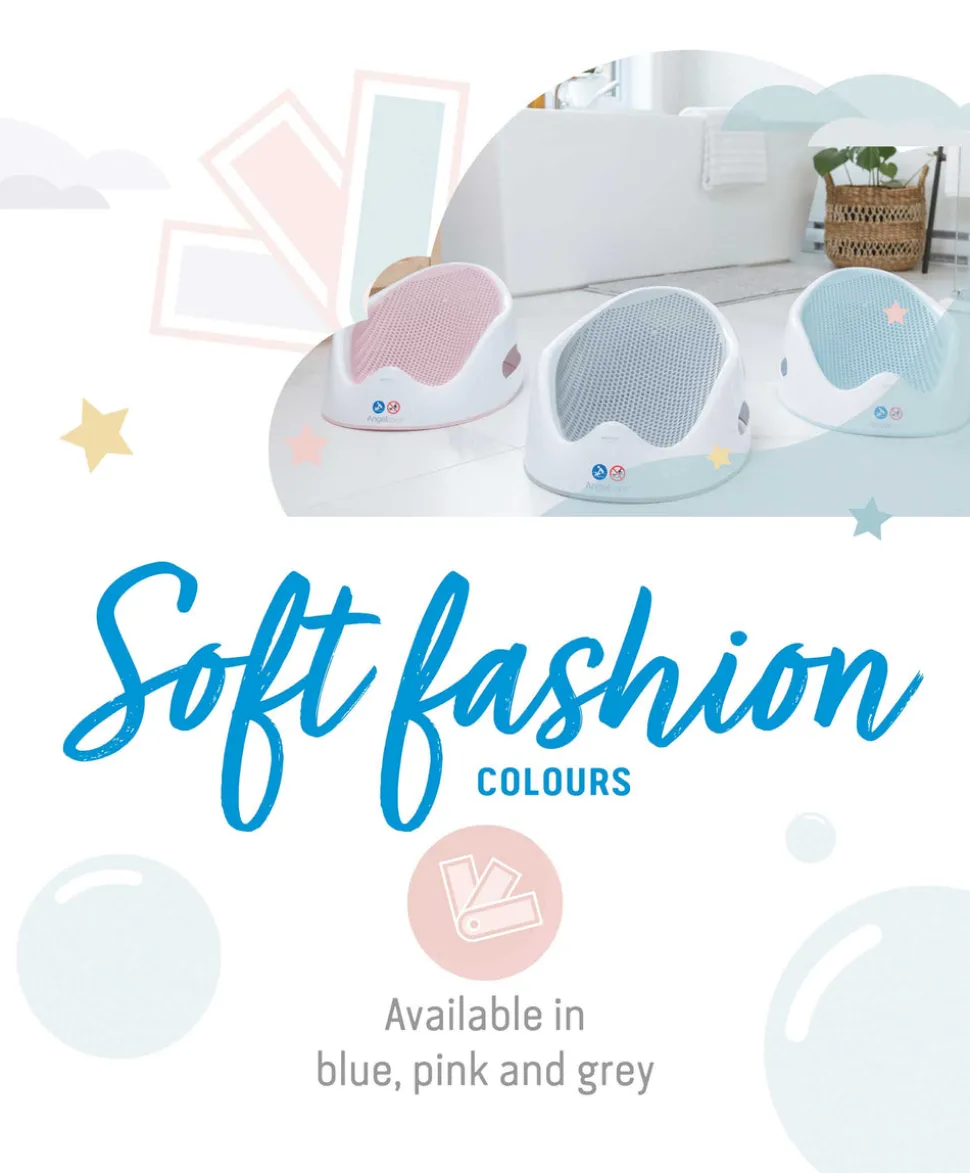 Angelcare Soft Touch Baby Bath Support - Grey