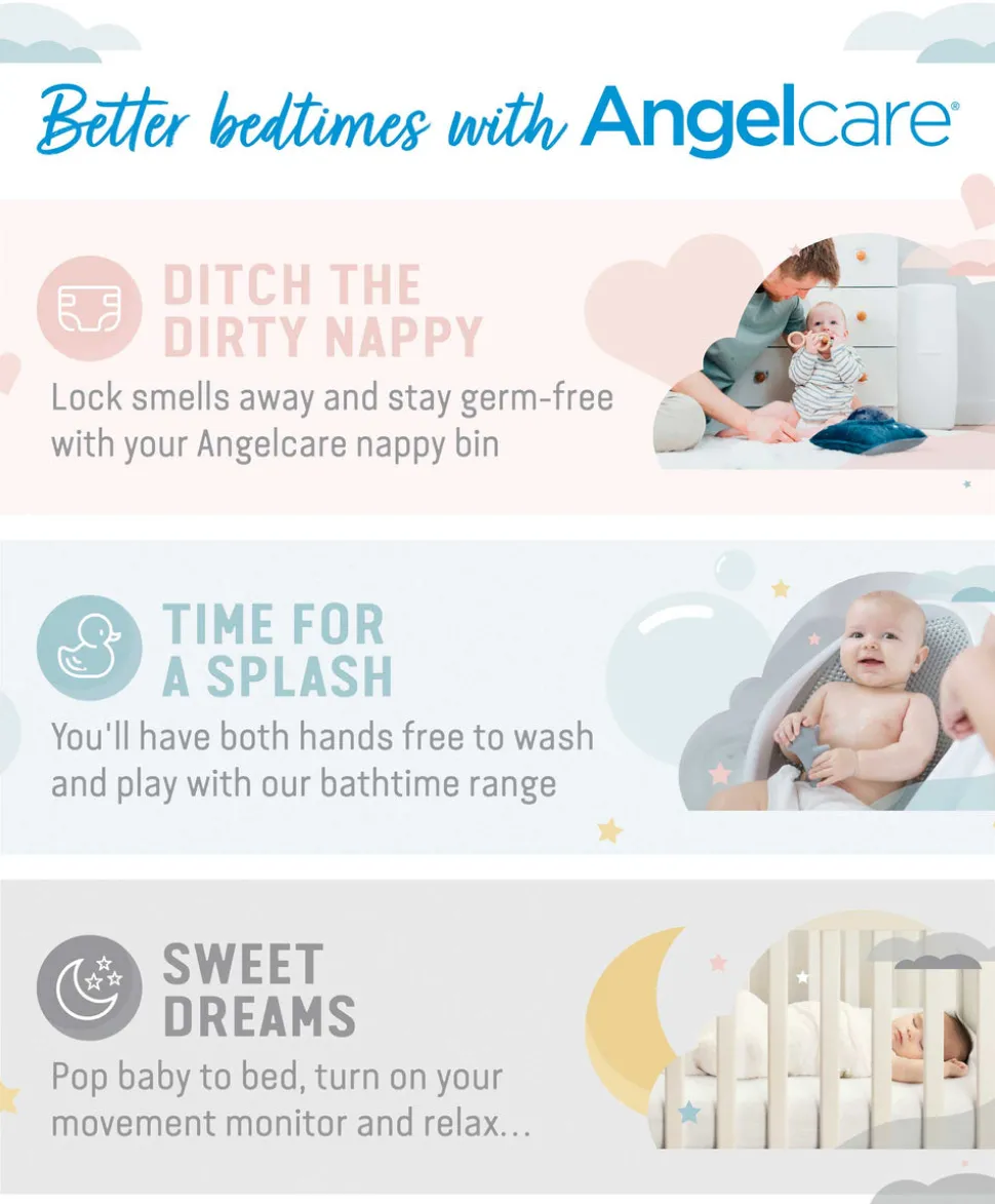 Angelcare Soft Touch Baby Bath Support - Grey