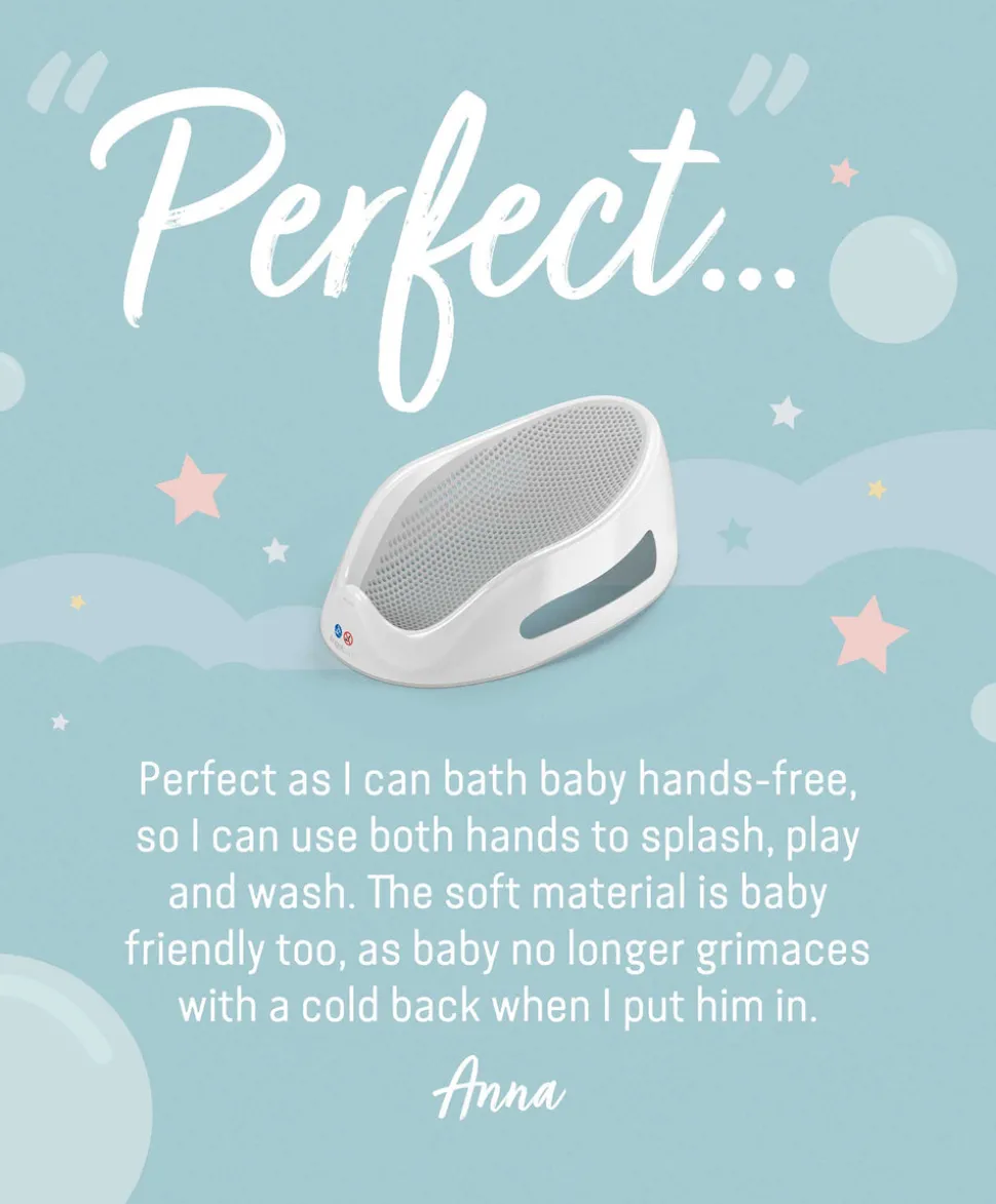 Angelcare Soft Touch Baby Bath Support - Grey