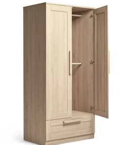 Atlas 3 Piece Cotbed Range with Dresser Changer & Wardrobe - Light Oak