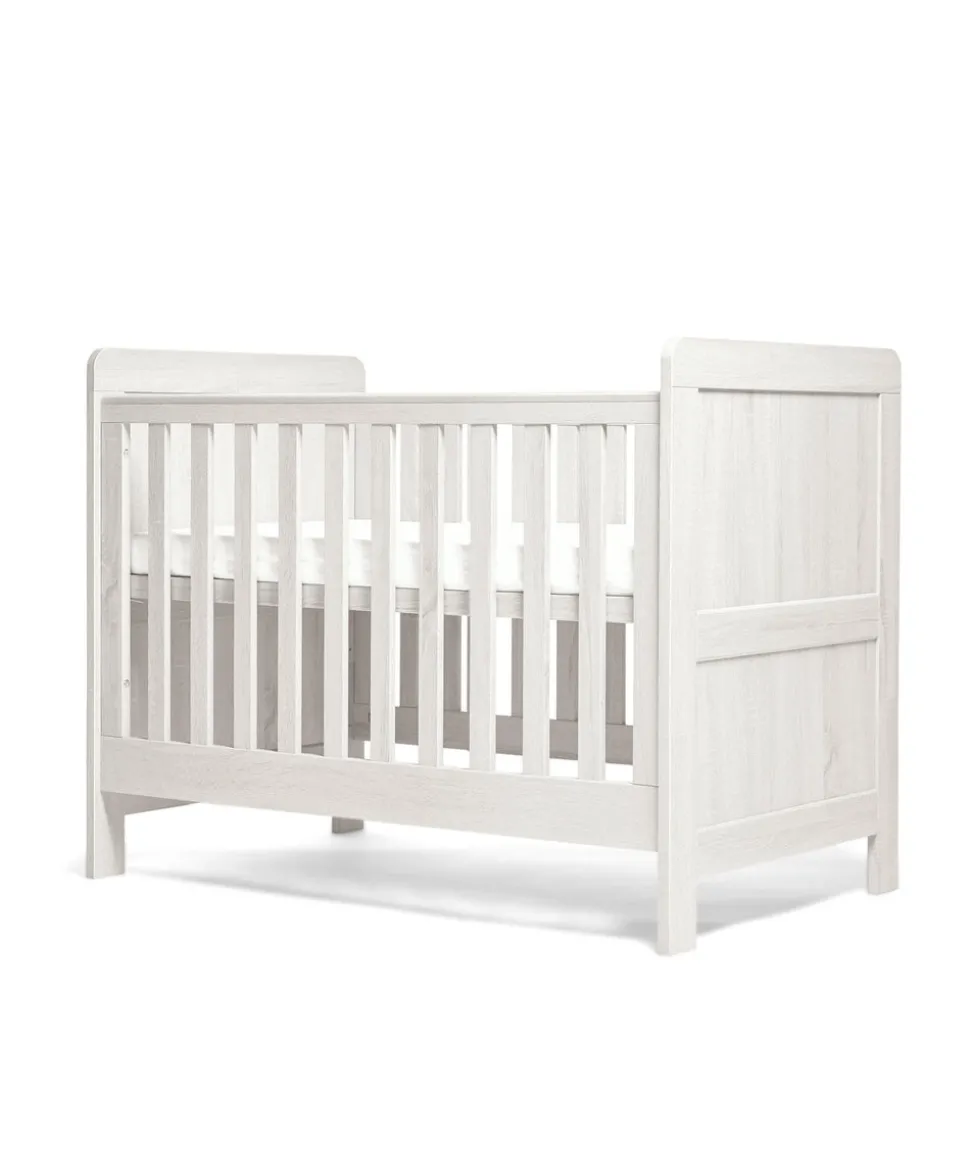 Atlas Convertible Cot Bundle with Premium Pocket Spring Cot Mattress - White