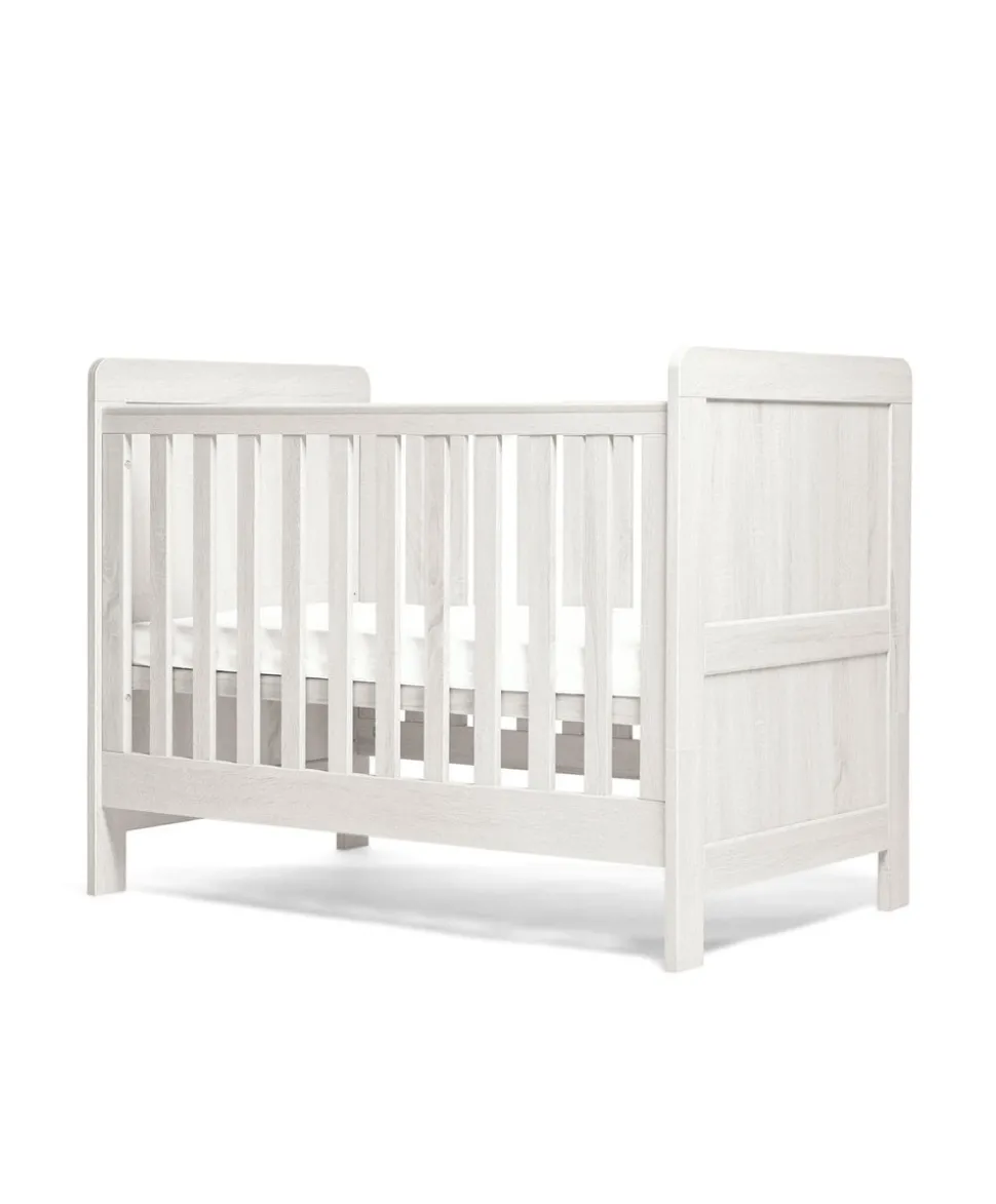 Atlas Convertible Cot Bundle with Premium Pocket Spring Cot Mattress - White