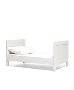 Atlas Convertible Cot Bundle with Essential Airflow Pocket Spring Cot Mattress - White