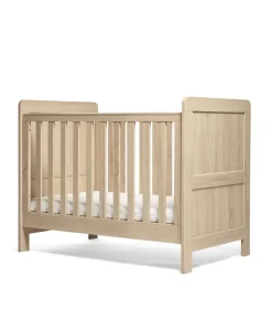 Atlas Convertible Cot Bundle with Premium Pocket Spring Cot Mattress - Oak