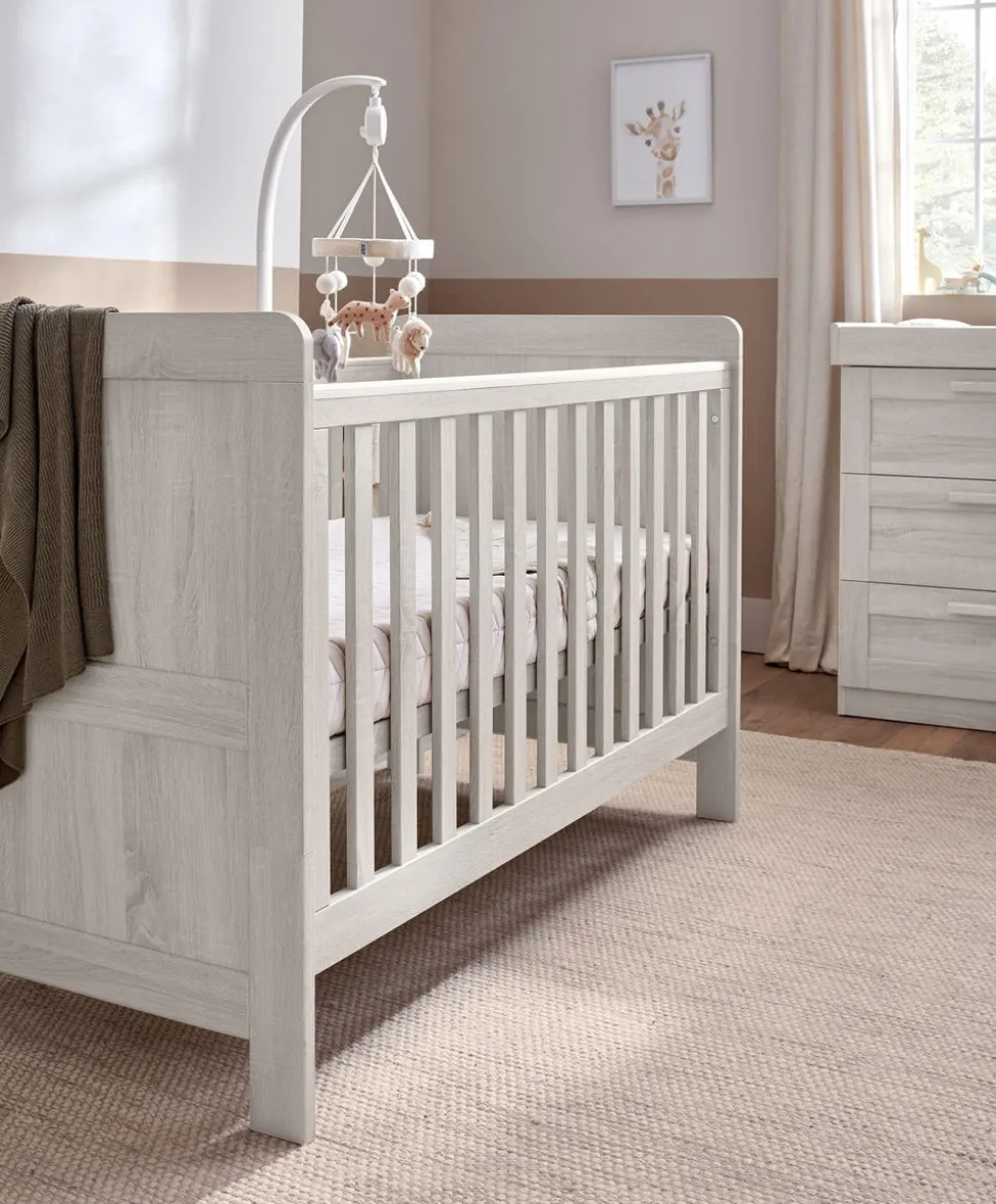 Atlas Cotbed & Premium Pocket Spring Mattress Bundle - Nimbus White