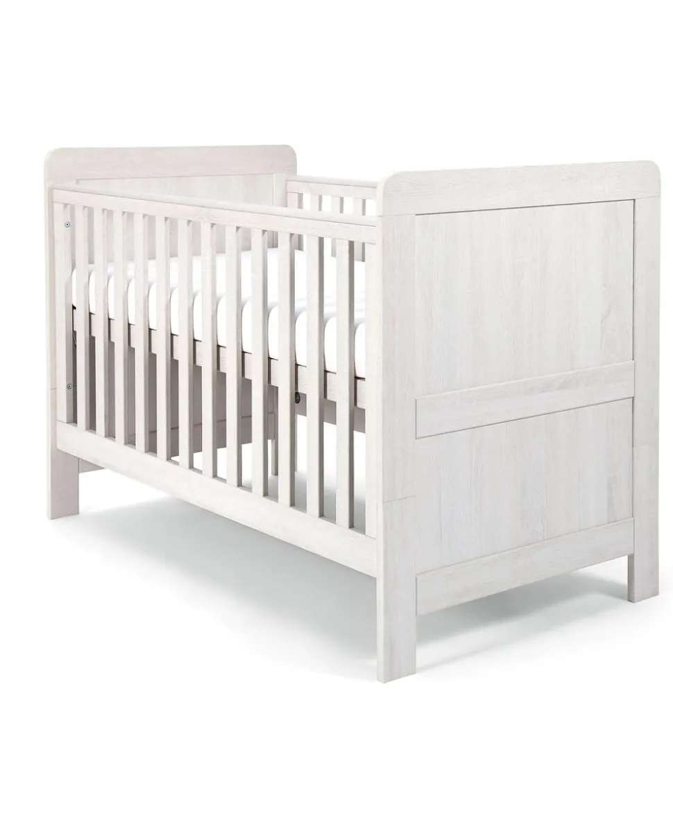 Atlas Cotbed & Premium Pocket Spring Mattress Bundle - Nimbus White