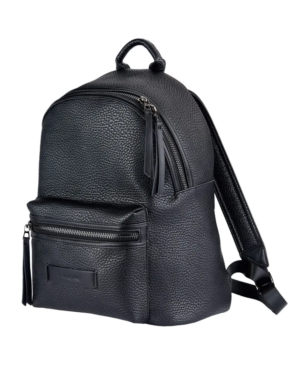 Bababing Luca Vegan Leather Changing Backpack – Black