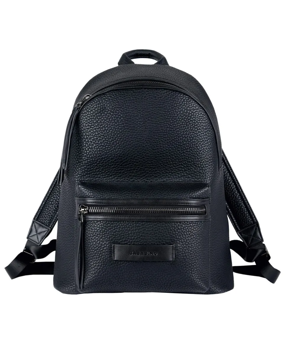 Bababing Luca Vegan Leather Changing Backpack – Black