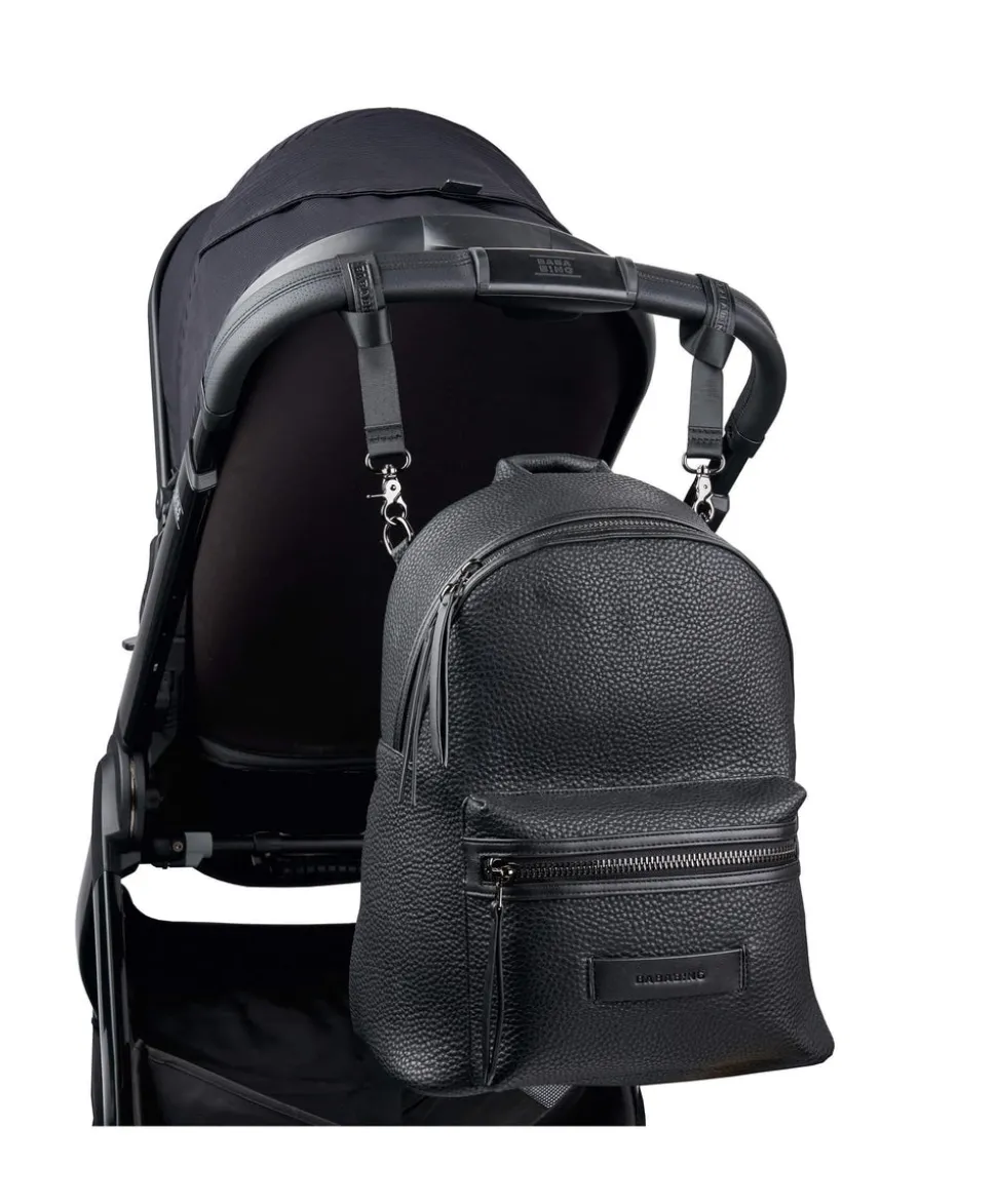 Bababing Luca Vegan Leather Changing Backpack – Black