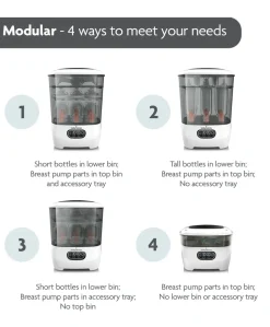 Baby Brezza Steriliser Dryer Advanced - Black & White