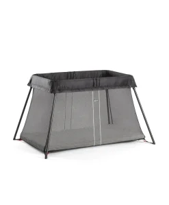 BabyBjörn Travel Cot Light Bundle with Fitted Sheet - Black