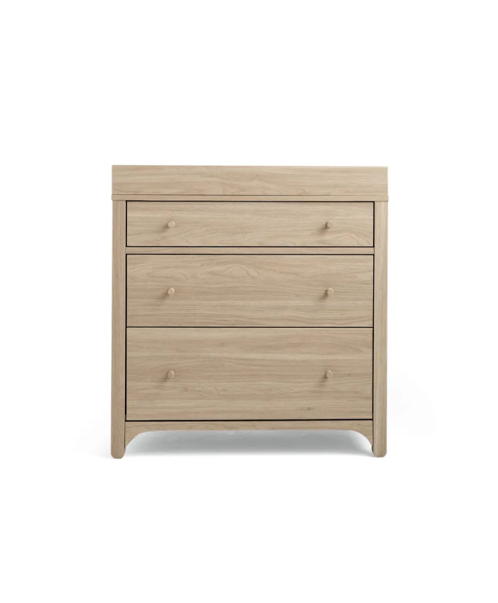 Barton 2 Piece Cotbed Set with Dresser Changer - Natural/Oak