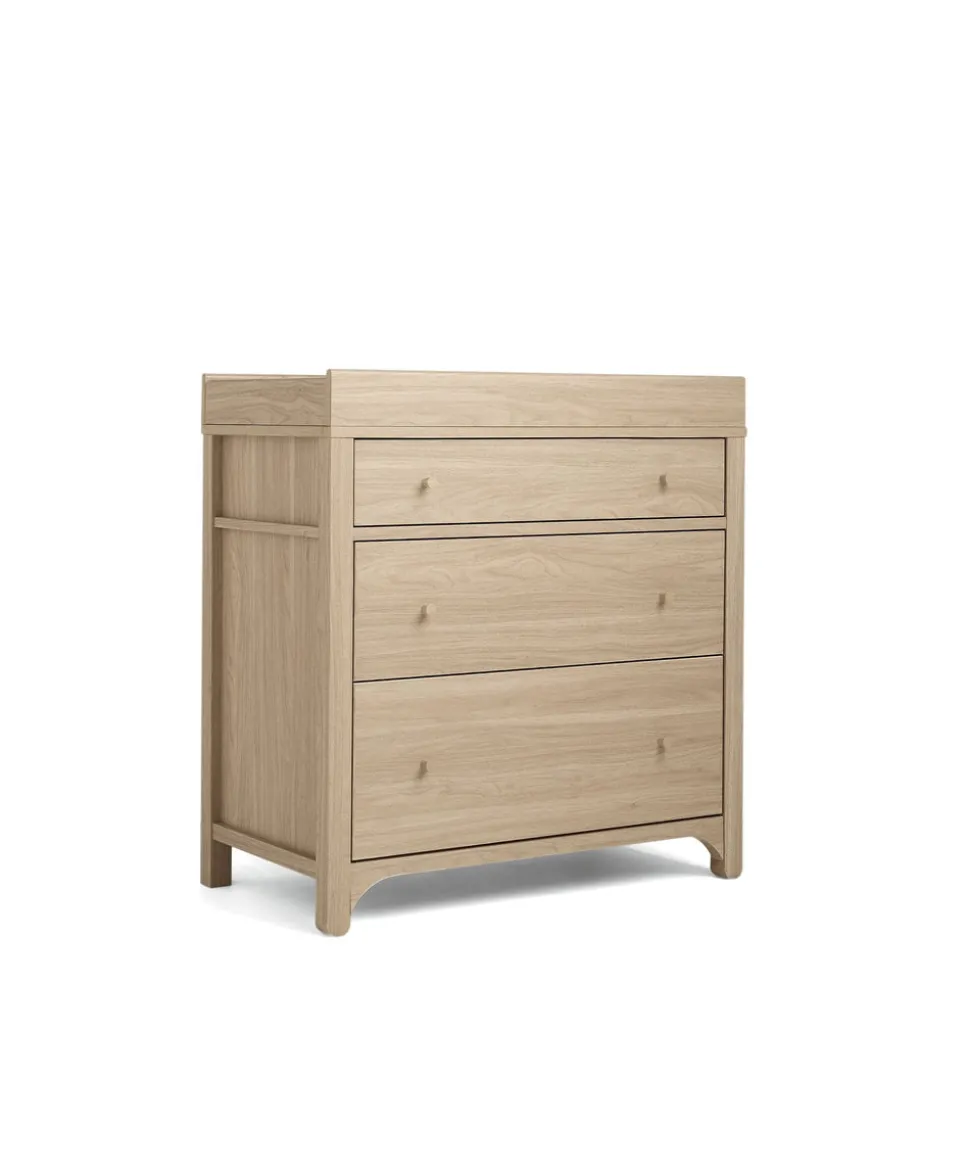 Barton 2 Piece Cotbed Set with Dresser Changer - Natural/Oak
