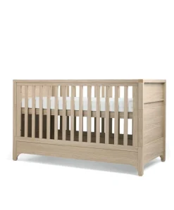 Barton Cotbed With Luxury Hybrid Twin Cotbed Mattress Bundle - Natural/Oak