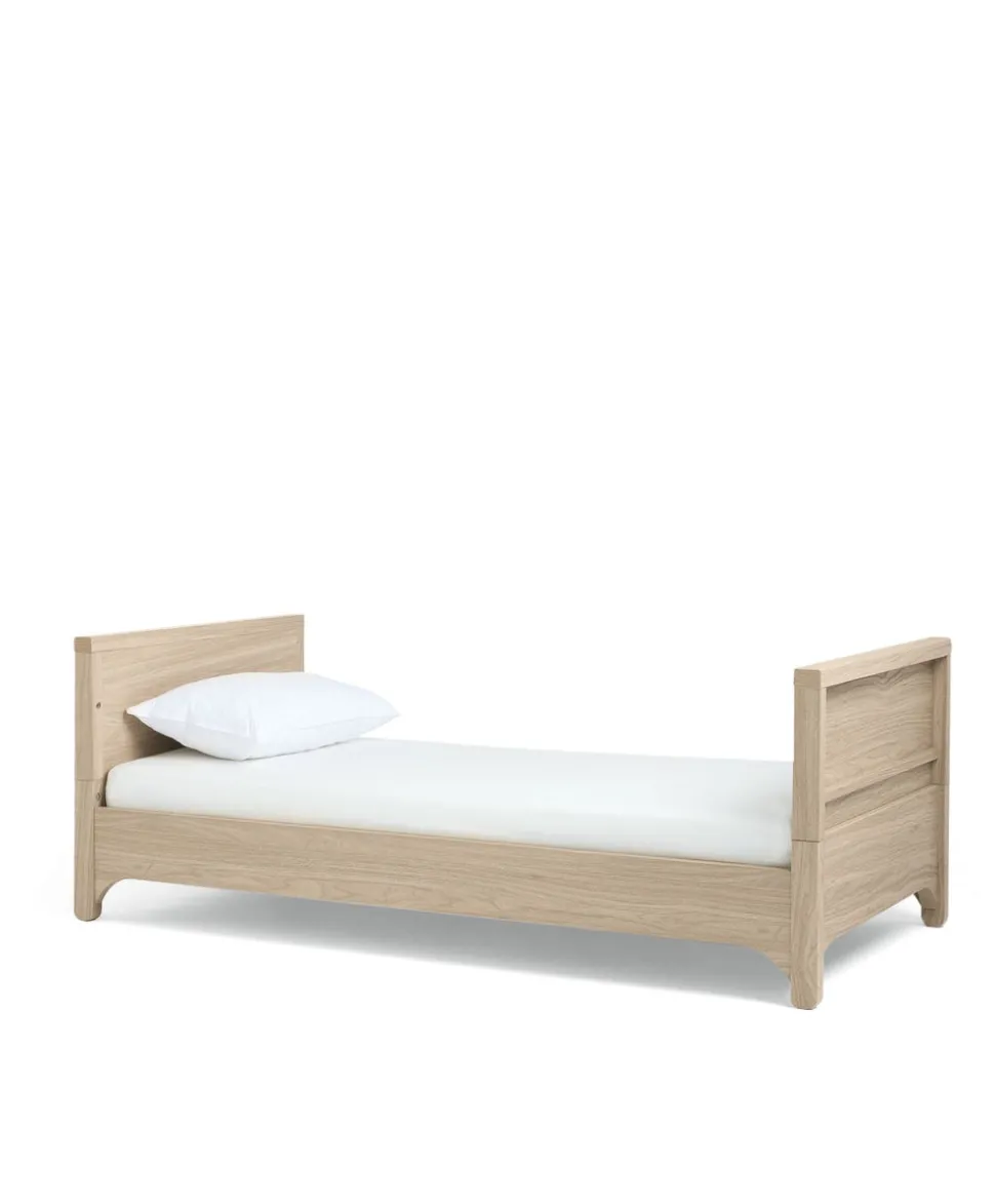Barton Cotbed With Luxury Hybrid Twin Cotbed Mattress Bundle - Natural/Oak