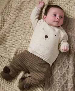 Bear Knit Set (2 Piece) - Brown