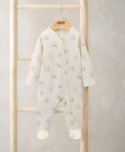 Bear Print All In One - Cream