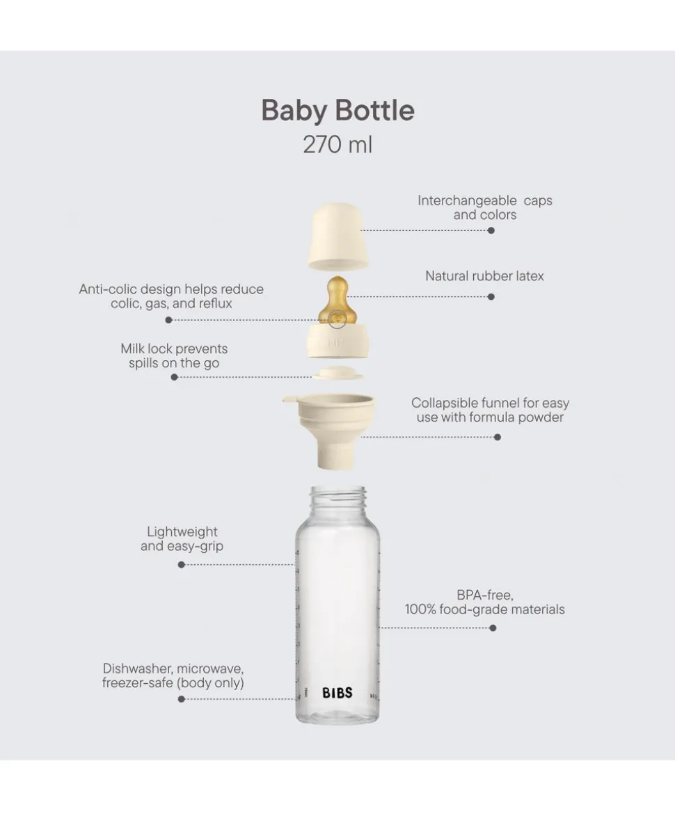 BIBS Baby Bottles 2 Pack - 270ml