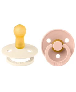 BIBS Colour Dummies (2 Pack) Size 1 - Ivory/Blush
