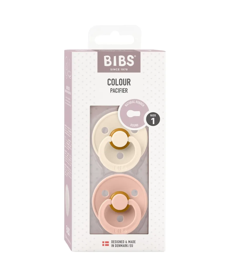 BIBS Dummies Bundle Size 1 (3 Pieces) – Blush/Ivory