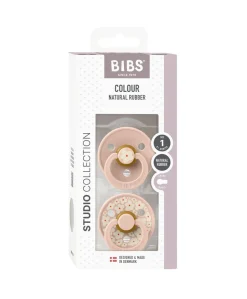 BIBS Pacifier Studio Colour (2 Pack) Jasmine Blush