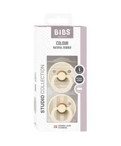 BIBS Pacifier Studio Colour (2 Pack) Ivory/Vanilla