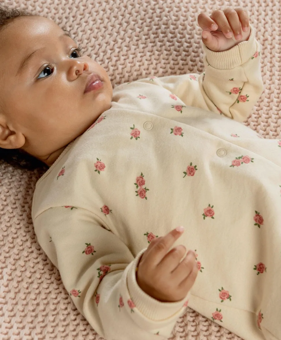 Blooming Rose Romper - Cream