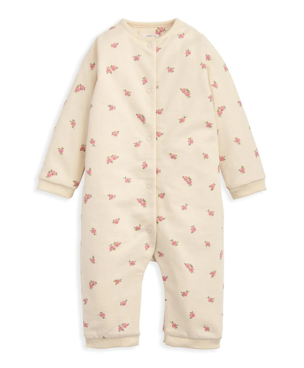 Blooming Rose Romper - Cream