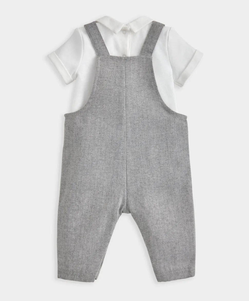 Bodysuit & Dungaree Set