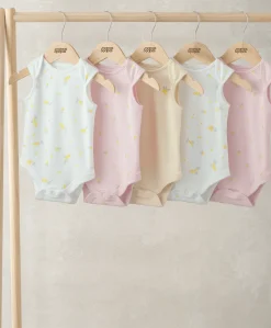 Bodysuits (Pack of 5) - Lemon Print