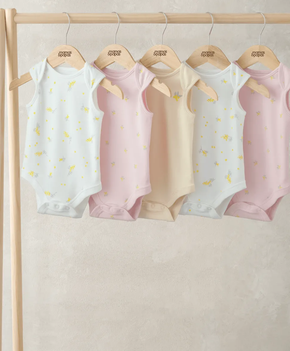 Bodysuits (Pack of 5) - Lemon Print