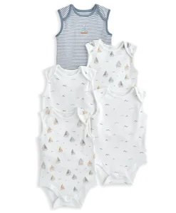 Bodysuits (Pack of 5) - Nautical Print