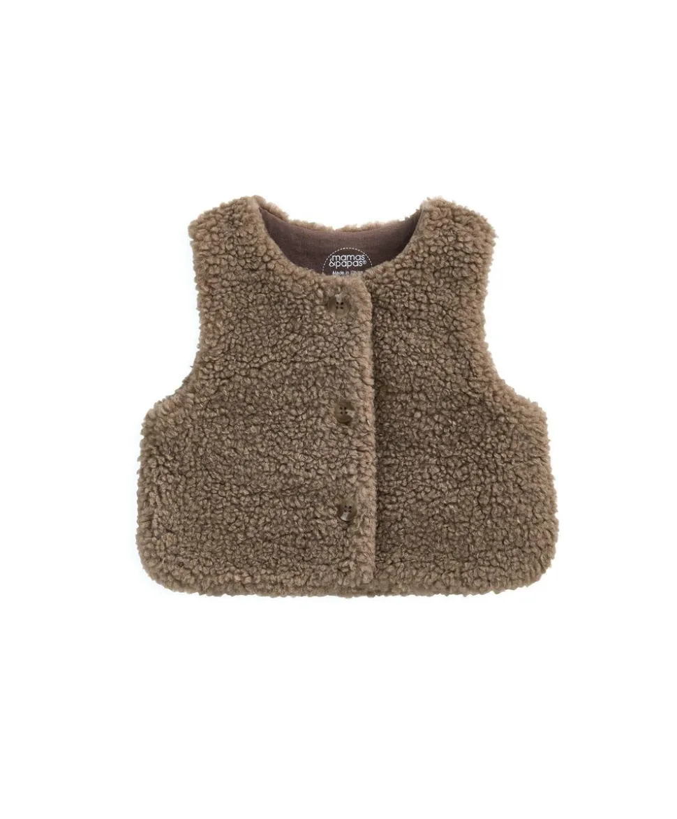 Borg Gilet & All in One Outfit Set - Sand