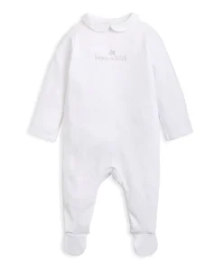 Born in 2026 Embroidered All In One – White
