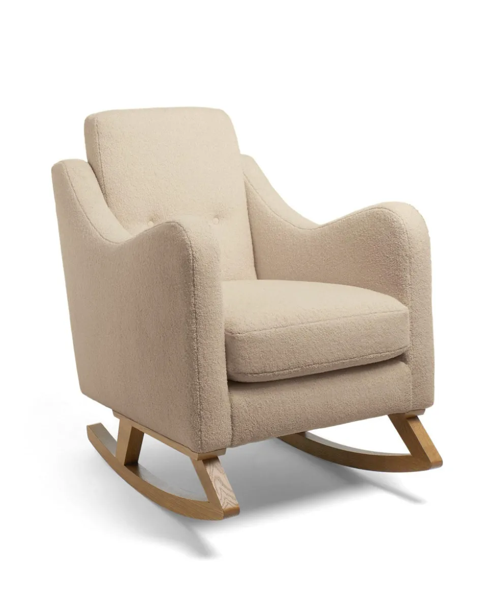 Bowdon Nursing Chair & Footstool Set - Oatmeal Boucle