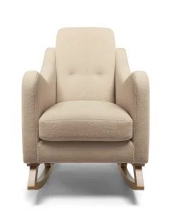 Bowdon Nursing Chair & Footstool Set - Oatmeal Boucle