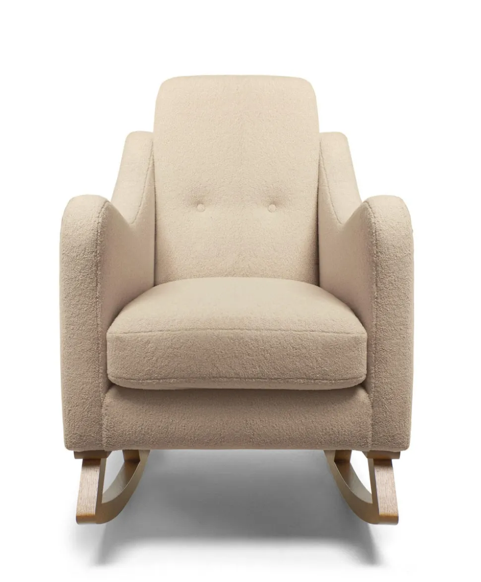 Bowdon Nursing Chair & Footstool Set - Oatmeal Boucle
