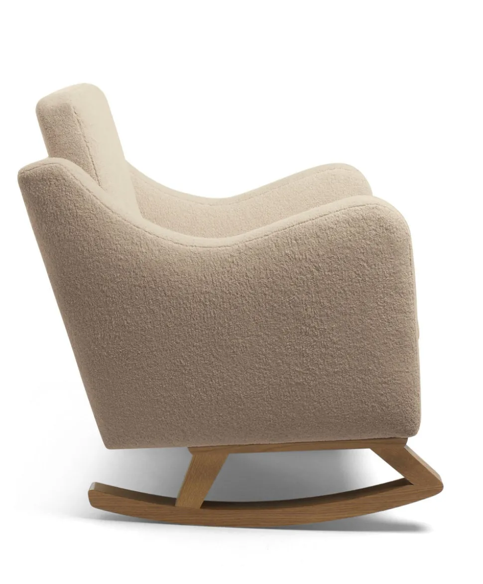 Bowdon Nursing Chair & Footstool Set - Oatmeal Boucle