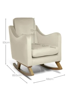 Bowdon Nursing Chair - Latte Velvet