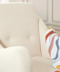 Bowdon Nursing Chair - Off White Boucle