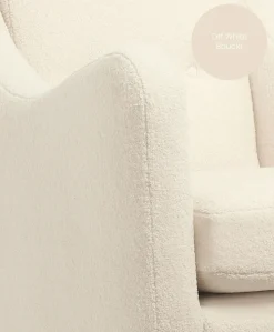 Bowdon Nursing Chair - Off White Boucle