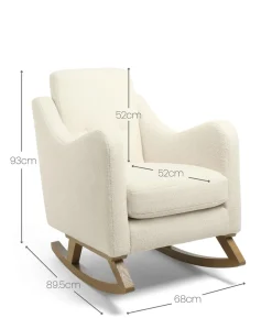 Bowdon Nursing Chair - Off White Boucle
