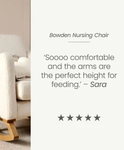 Bowdon Nursing Chair - Off White Boucle