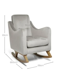 Bowdon Nursing Chair - Silver Woven
