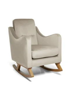 Bowdon Nursing Chair - Stone Velvet